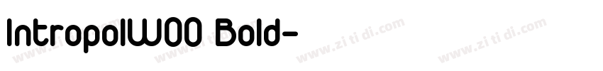IntropolW00 Bold字体转换